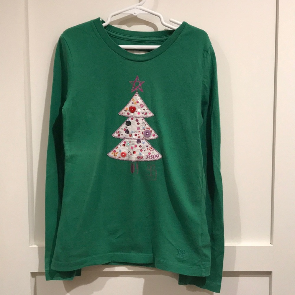 Green Tree Graphic Long Sleeve